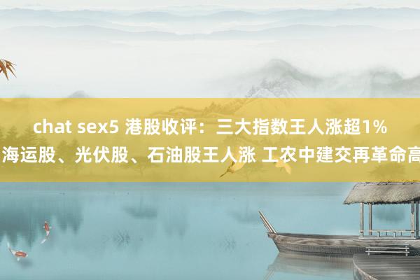 chat sex5 港股收评：三大指数王人涨超1% 海运股、光伏股、石油股王人涨 工农中建交再革命高