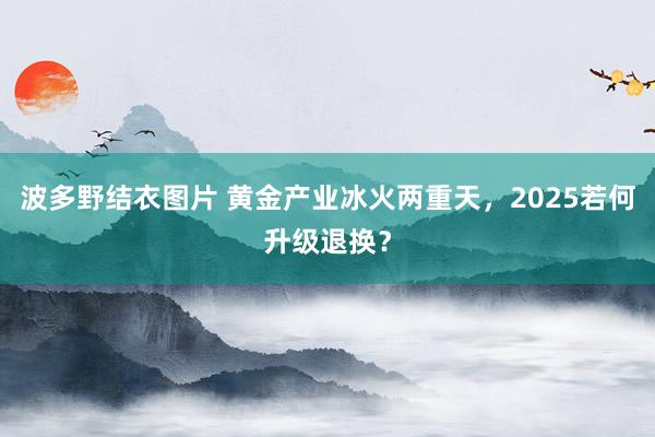 波多野结衣图片 黄金产业冰火两重天，2025若何升级退换？