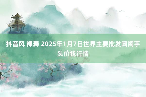 抖音风 裸舞 2025年1月7日世界主要批发阛阓芋头价钱行情