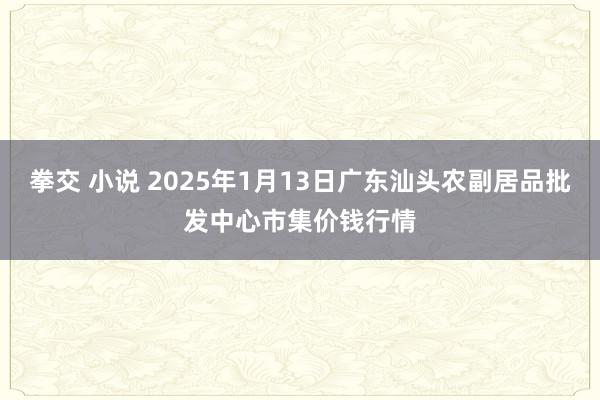 拳交 小说 2025年1月13日广东汕头农副居品批发中心市集价钱行情