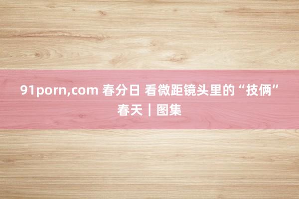 91porn，com 春分日 看微距镜头里的“技俩”春天｜图集