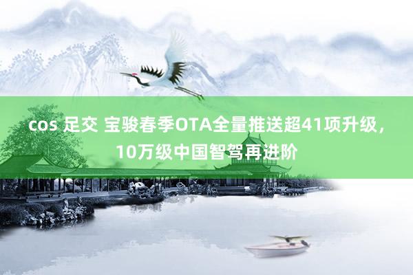 cos 足交 宝骏春季OTA全量推送超41项升级，10万级中国智驾再进阶