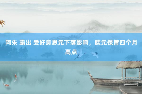 阿朱 露出 受好意思元下落影响，欧元保管四个月高点