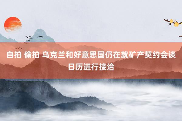 自拍 偷拍 乌克兰和好意思国仍在就矿产契约会谈日历进行接洽
