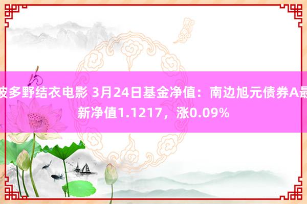 波多野结衣电影 3月24日基金净值：南边旭元债券A最新净值1.1217，涨0.09%