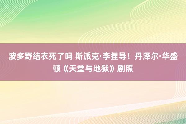 波多野结衣死了吗 斯派克·李捏导！丹泽尔·华盛顿《天堂与地狱》剧照