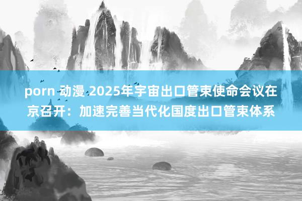 porn 动漫 2025年宇宙出口管束使命会议在京召开：加速完善当代化国度出口管束体系