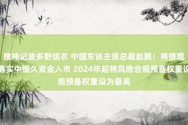 搜神记波多野结衣 中国东谈主保总裁赵鹏：将傍观子公司落实中恒久资金入市 2024年起将风险合规预备权重设为最高