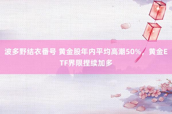 波多野结衣番号 黄金股年内平均高潮50%，黄金ETF界限捏续加多